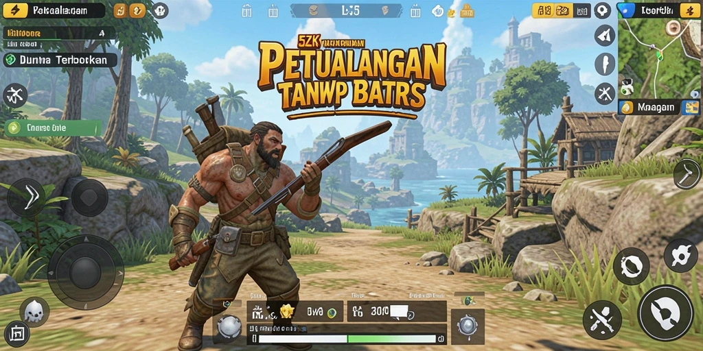 Gameplay seru di dunia terbuka 5ZK yang penuh petualangan.