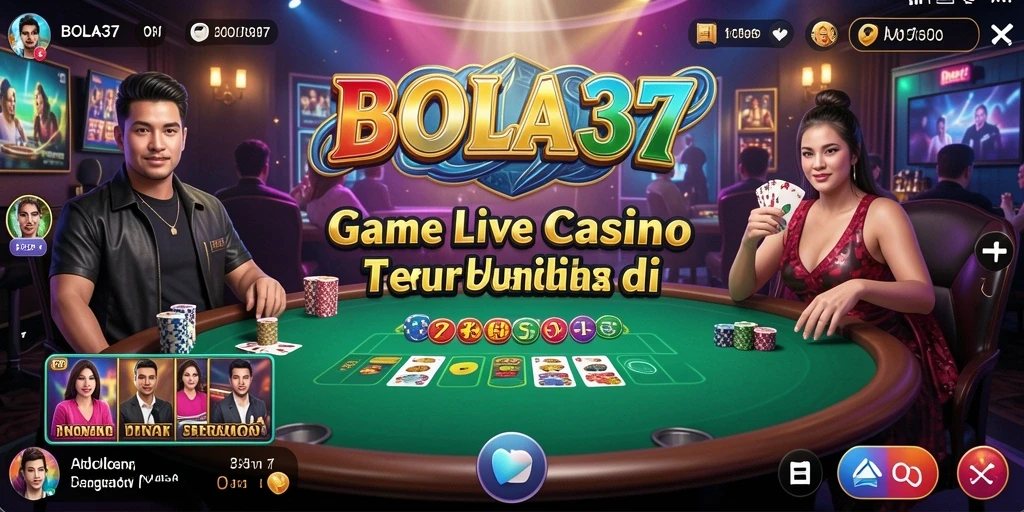 Tampilan gameplay Live Casino BOLA37 yang menarik dan mengasyikkan.