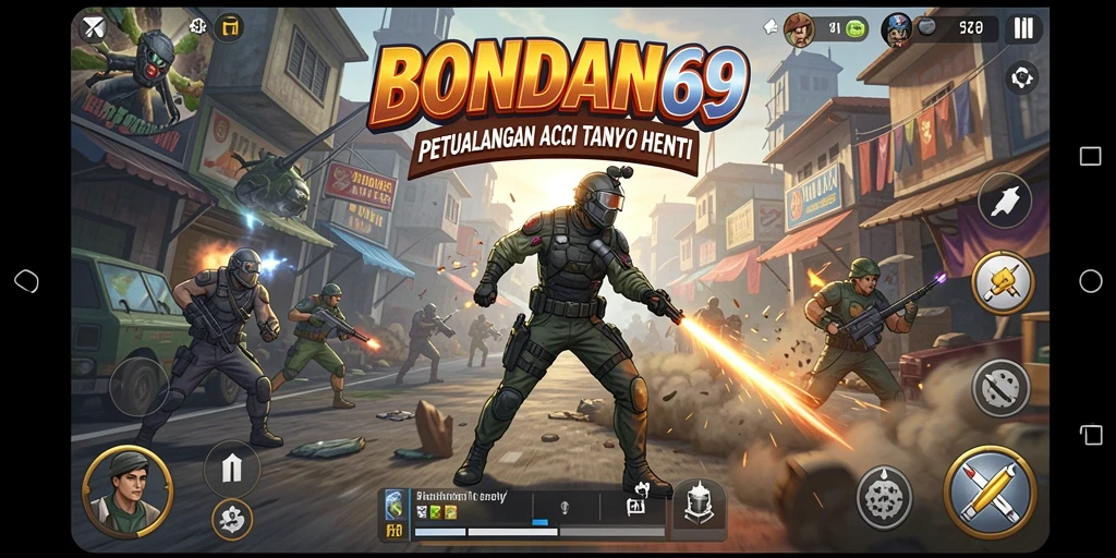 Screenshot gameplay BONDAN69 dengan aksi yang mendebarkan.