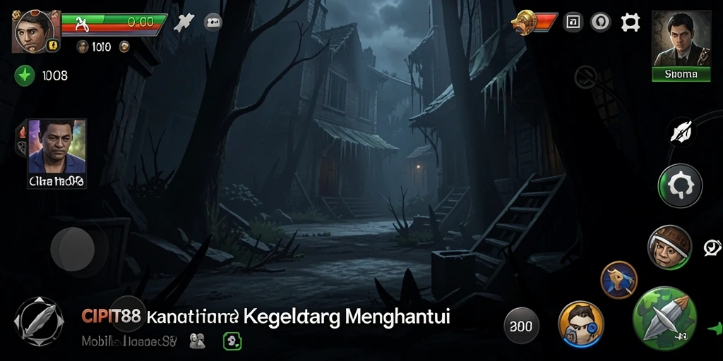 Gameplay menakutkan dengan suasana kelam di CIPIT88.