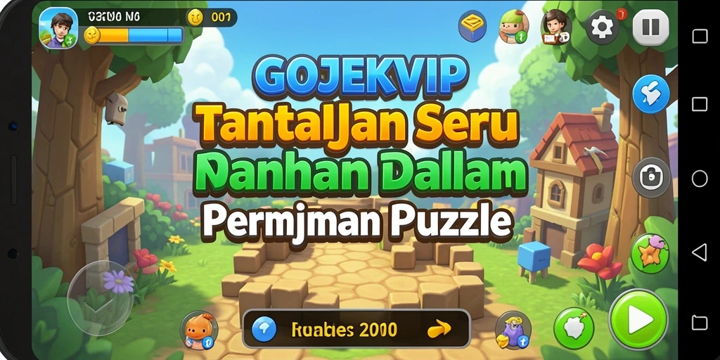 Screenshot gameplay GOJEKVIP menunjukkan teka-teki seru dan menarik.