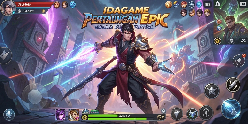 Screenshot IDAGAME menampilkan aksi pertarungan yang menegangkan.