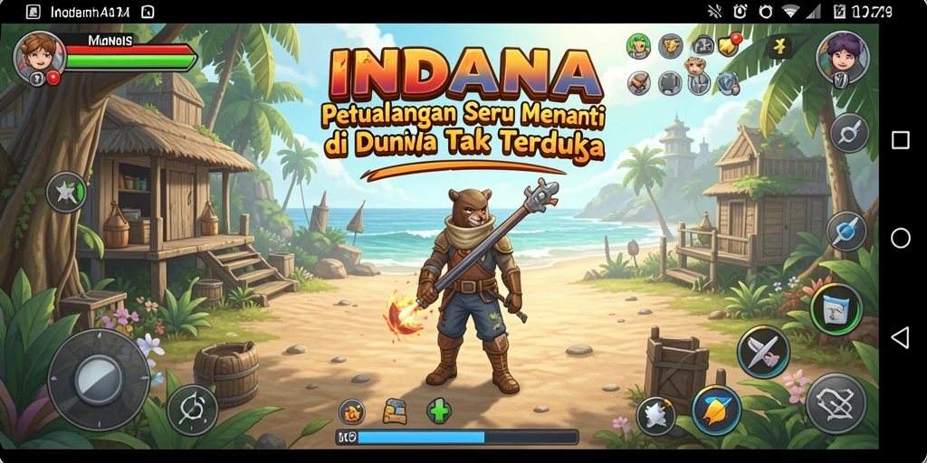 Tampilan gameplay menakjubkan dalam dunia petualangan INDAAA.