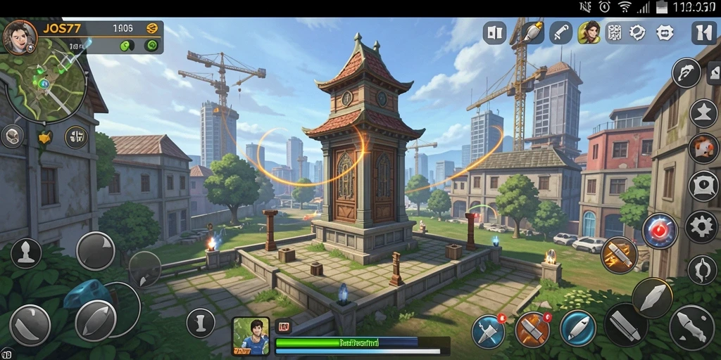 Tampilan gameplay JOS77 yang seru dalam melawan musuh di Tower Defense.
