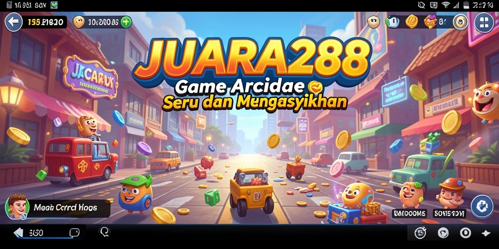 Tampilan utama JUARA288 menampilkan aksi gameplay Arcade yang seru.