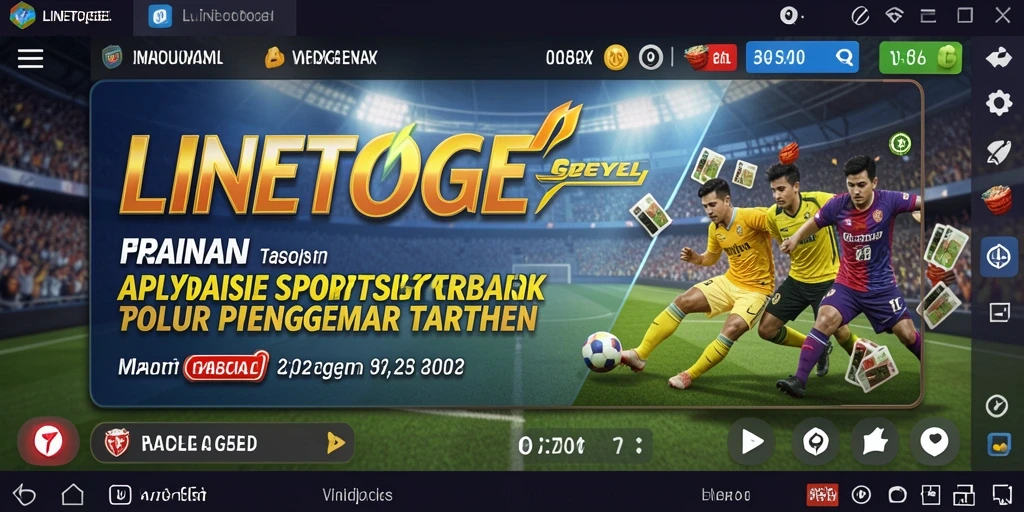 Tampilan gameplay menarik dari aplikasi LINETOGEL Sportsbook.