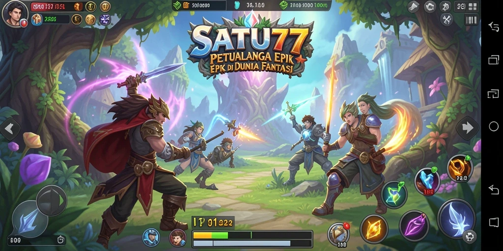 Tampilan gameplay <strong>SATU77</strong> yang mendebarkan dan penuh aksi.