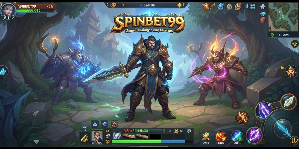 Tampilan aksi seru dalam gameplay SPINBET99 yang memukau.
