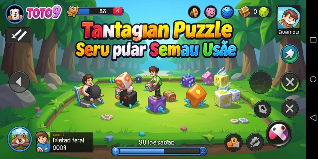 Tampilan gameplay TOTO9 yang menantang dan seru.