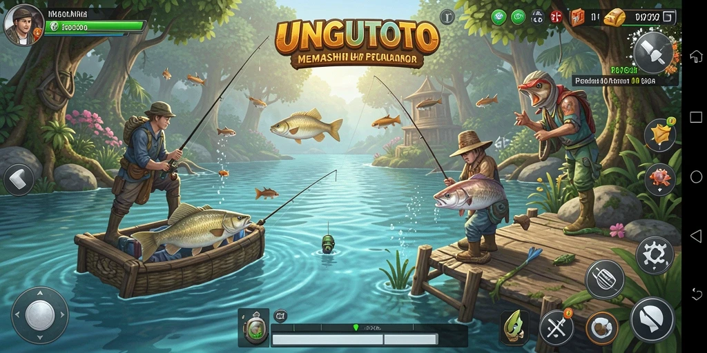 Tampilan aksinya saat menangkap ikan di UNGUTOTO.