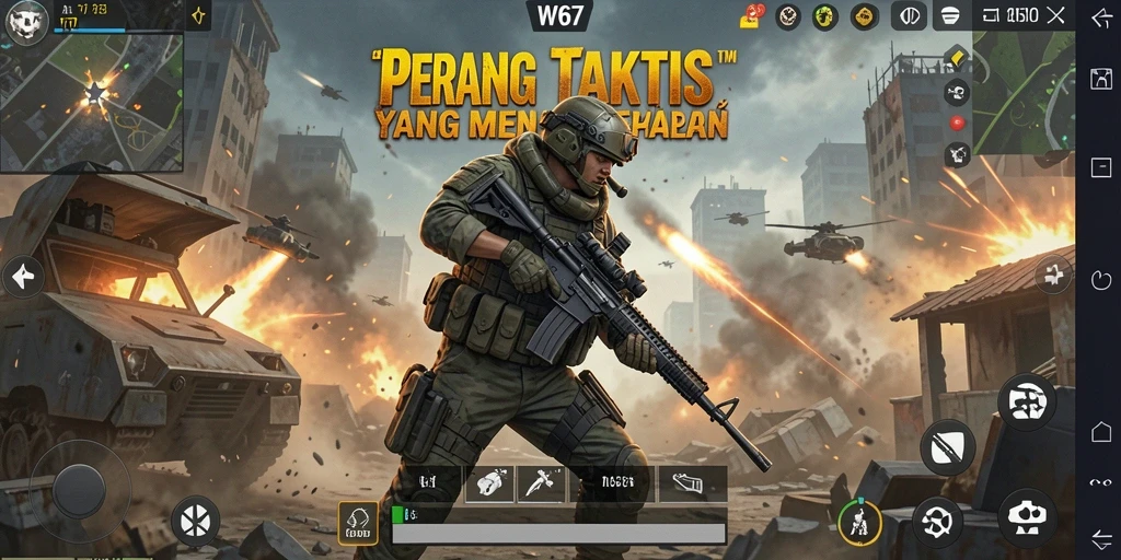 Tampilan gameplay W67 yang seru dan penuh aksi.