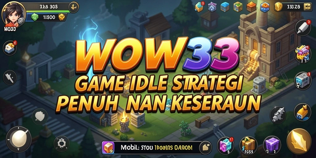 Tampilan gameplay WOW33 yang menarik dengan karakter dan upgrade yang dinamis.